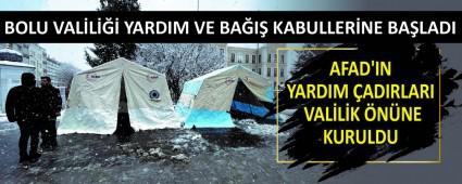 BOLU VAL�L��� YARDIM VE BA�I� KABULLER�NE BA�LADI