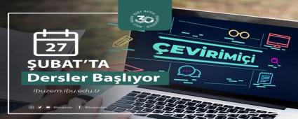 �N�VERS�TEDE UZAKTAN E��T�M BA�LADI