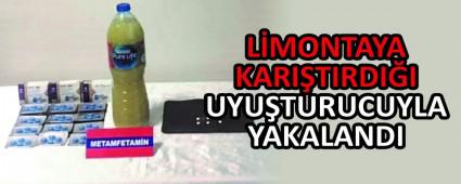 L�MONTAYA KARI�TIRDI�I UYU�TURUCUYLA YAKALANDI