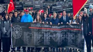 YARI� SONRASI SAYGI Y�R�Y��� YAPILDI