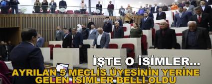 AYRILAN 5 MECL�S �YES�N�N YER�NE GELEN �S�MLER BELL� OLDU