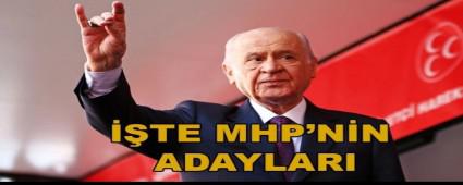 MHP'N�N VEK�L ADAYLARI BELL� OLDU