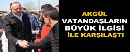 AKG�L, VATANDA�LARIN B�Y�K �LG�S� �LE KAR�ILA�TI