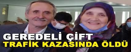 Geredeli �ift trafik kazas�nda hayat�n� kaybetti