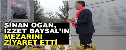 S�NAN O�AN, �ZZET BAYSAL\'IN MEZARINI Z�YARET ETT�