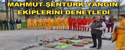 B�lge M�d�r� Mahmut �ent�rk, Mudurnu\'da yang�n ekiplerini denetledi