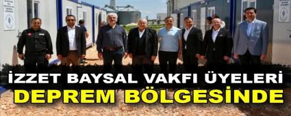 �ZZET BAYSAL VAKFI �YELER� DEPREM B�LGES�NDE