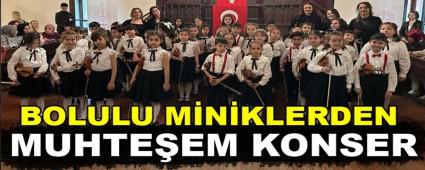 Bolulu miniklerden muhte�em konser