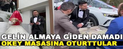 GEL�N ALMAYA G�DEN DAMADI OKEY MASASINA OTURTTULAR