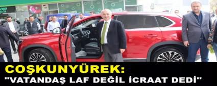 Co�kuny�rek: �Vatanda� laf de�il, icraat dedi�
