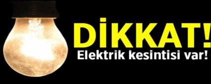 BOLU\'DA YARIN ELEKTR�KLER KES�LECEK