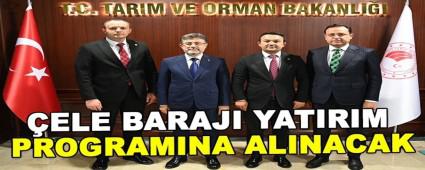 �ELE BARAJI YATIRIM PROGRAMINA ALINACAK   