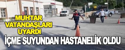 ��ME SUYUNDAN HASTANEL�K OLDU