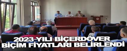 2023 YILI B��ERD�VER B���M F�YATLARI BEL�RLEND�