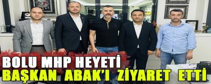 BOLU MHP HEYET� , BA�KAN ABAK\'I Z�YARET ETT�