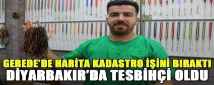 GEREDE\'DE HAR�TA KADASTRO ���N� BIRAKTI D�YARBAKIR\'DA TESB�H�� OLDU