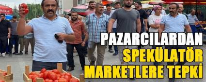 PAZARCILARDAN SPEK�LAT�R MARKETLERE TEPK�