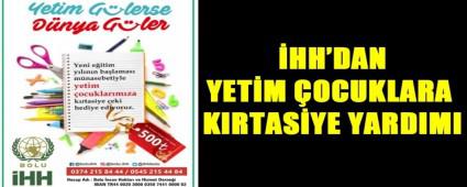 �HH\'DAN YET�M �OCUKLARA KIRTAS�YE YARDIMI
