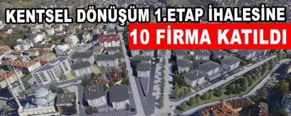 KENTSEL D�N���M 1.ETAP �HALES�NE 10 F�RMA KATILDI     