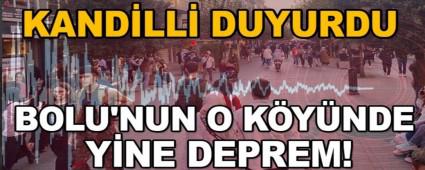 BOLU\'NUN O K�Y�NDE Y�NE DEPREM