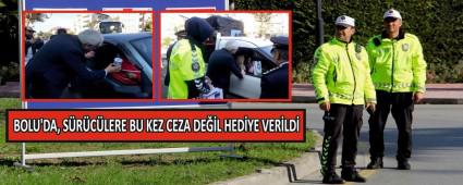 BOLU\'DA, S�R�C�LERE BU KEZ CEZA DE��L HED�YE VER�LD�