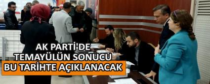 AK PART�\'DE TEMAY�L�N SONUCU  BU TAR�HTE A�IKLANACAK