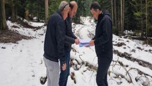 Orman yollar� incelendi