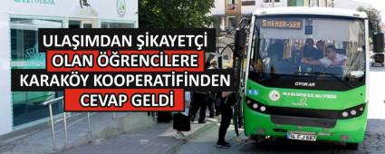 ULA�IMDAN ��KAYET�� OLAN ��RENC�LERE KARAK�Y KOOPERAT�F�NDEN CEVAP GELD�