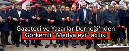 Gazeteci ve Yazarlar Derne�i\'nden  G�rkemli �Medya evi� a��l���