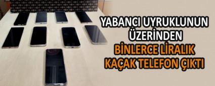 YABANCI UYRUKLUNUN �ZER�NDEN  B�NLERCE L�RALIK KA�AK TELEFON �IKTI