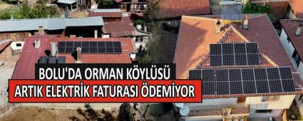 BOLU\'DA ORMAN K�YL�S� ARTIK ELEKTR�K FATURASI �DEM�YOR