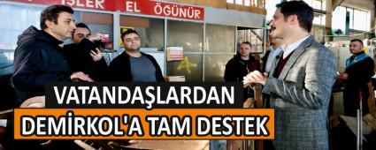 VATANDA�LARDAN DEM�RKOL\'A TAM DESTEK