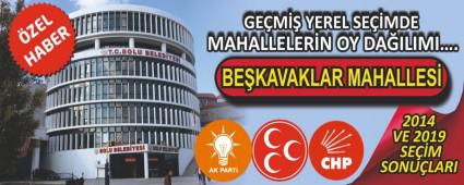 BE�KAVAKLAR MAHALLES�NDE 2014 VE 2019 SE��MLER�NDE K�M NE KADAR OY ALDI?