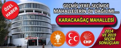 KARACAA�A� MAHALLES�\'NDE 2014 VE 2019 SE��MLER�NDE K�M NE KADAR OY ALDI?
