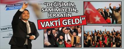 MHP BOLU BELED�YE BA�KAN ADAYI �LHAN DURAK PROJELER�N� A�IKLADI