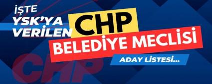 CHP BELED�YE MECL�S ADAY L�STES� A�IKLANDI