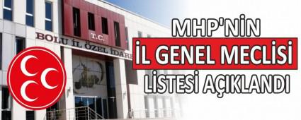 MHP\'nin �l Genel Meclisi Aday listesi