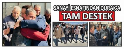SANAY� ESNAFINDAN DURAK\'A TAM DESTEK
