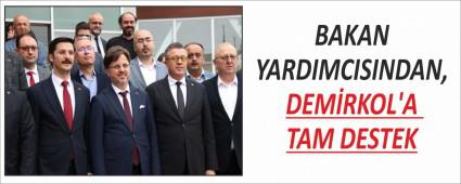 BAKAN YARDIMCISINDAN, DEM�RKOL\'A TAM DESTEK