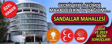 SANDALLAR MAHALLES�\'NDE 2014 VE 2019 SE��MLER�NDE K�M NE KADAR OY ALDI?
