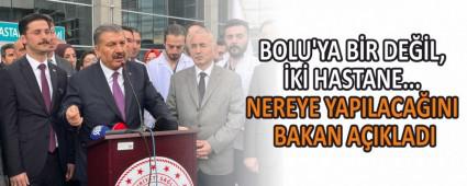 BOLU\'YA B�R DE��L, �K� HASTANE...
