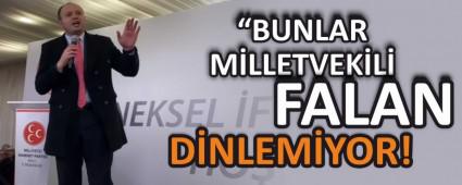 \"BUNLAR M�LLETVEK�L� FALAN D�NLEM�YOR!\"