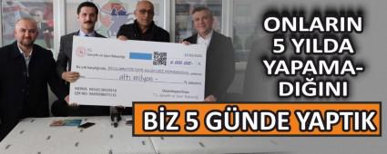 Onlar�n 5 y�lda yapamad���n� biz 5 g�nde yapt�k