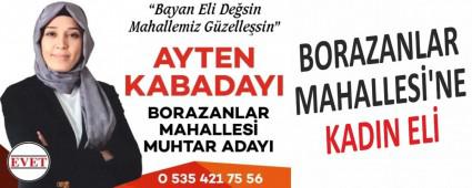 BORAZANLAR MAHALLES�\'NE KADIN EL�
