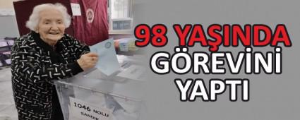 98 YA�INDA G�REV�N� YAPTI