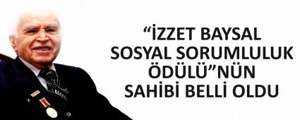��zzet Baysal Sosyal Sorumluluk  �d�l��n�n sahibi belli oldu
