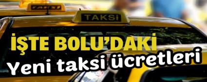 ��te Bolu\'daki yeni taksi �cretleri