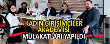 Kad�n Giri�imciler Akademisi m�lakatlar� yap�ld�