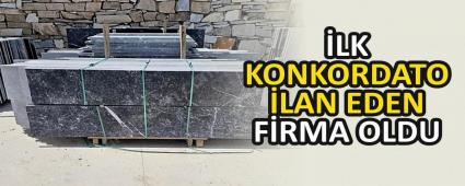 �LK KONKORDATO �LAN EDEN F�RMA OLDU