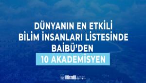 D�NYANIN EN ETK�L� B�L�M �NSANLARI L�STES�NDE BA�B�\'DEN 10 AKADEM�SYEN